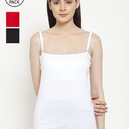 Friskers Women Pack Of 3 Solid Camisoles E-01-02-03-S-image-84