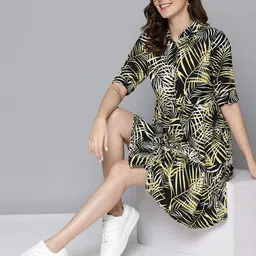 Mast & Harbour Floral Print A-Line Midi Dress-picture-28