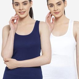 Friskers Women Pack of 2 Solid Tank Tops-image-38