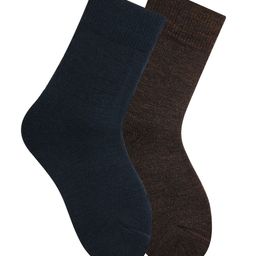Bonjour Kids Pack Of 2 Assorted Woolen Calf-Length Socks-2