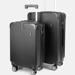 The Roadster Life Co. Set of 2 Textured Hard Sided Trolley Bag - 120L-43