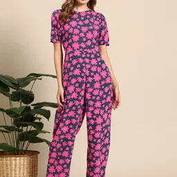 Mast & Harbour Printed Basic Jumpsuit-picture-56