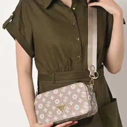 LAVIE Signature Brand Logo Printed Hawaii Structured Small Sling Bag-27
