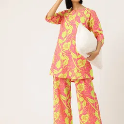 ETC Floral Printed Night suit-image-11