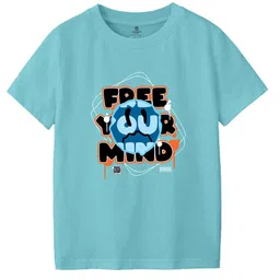 CODEZ Boy Typography Printed Round Neck T-shirt-image-4