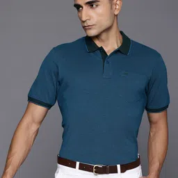 Raymond Modern Fit Pure Cotton Polo Collar T-shirt-image-21
