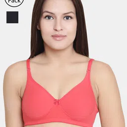 Floret Pack of 2 Solid Non-Wired Lightly Padded T-shirt Bras F20560-picture-10