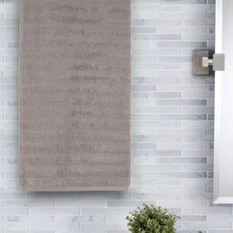 MASPAR Beige Solid 550 GSM Cotton Large Bath Towel-80
