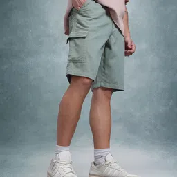 The Roadster Life Co. Men Mid-Rise Pure Cotton Relaxed Fit Cargo-Style Shorts-image-96