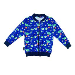 Polka Tots Boys Blue Printed Lightweight Bomber-picture-48
