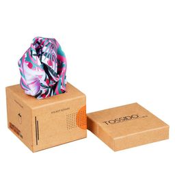 Tossido Pink & Blue Printed Pocket Square-image-59