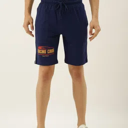 Urban Dog Men Navy Blue Printed Regular Fit Regular Shorts-image-66