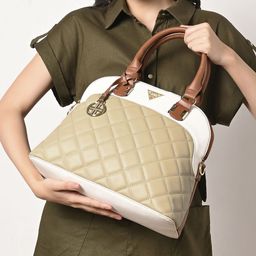 LAVIE Signature Colourblocked Texas Structured Handheld Bag-35