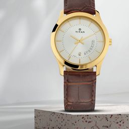 Titan Men Silver-Toned Analogue Watch NM1823YL01-36