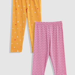 FEMEA Pack of 2 Printed Ankle Length Leggings-image-85