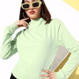 The Roadster Life Co. Solid Cowl-Neck Pullover Sweatshirt-picture-3