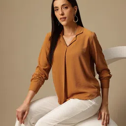 Chemistry Solid Cuban Collar Top-picture-16