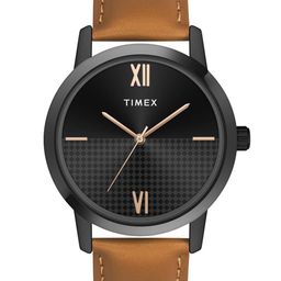 Timex Men Brass Dial & Leather Straps Analogue Watch TWTG31SMU04-99