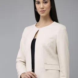 Van Heusen Micro Checked Front-Open Formal Jacket-picture-12