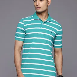 Allen Solly Men Striped Polo Collar T-shirt-image-83