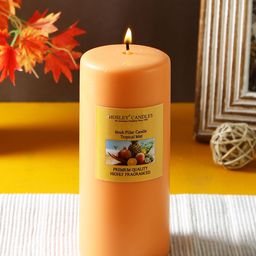 HOSLEY Orange Tropical Mist Fragranced Wax Pillar Candle-image-67