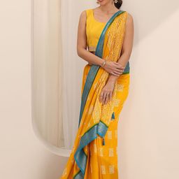 Libas Ethnic Motifs Zari Poly Georgette Saree-image-90