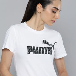 Puma Women ANIMAL Brand Logo Printed Pure Cotton T-shirt-picture-16