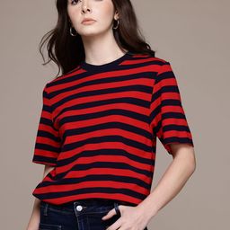 MANGO Striped Relaxed T-shirt-image-62