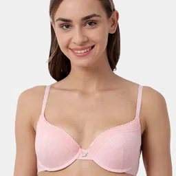 Susie Pink Lace Under-Wired Lightly Padded Plunge Bra SQ10081-BabyPinkMelange-picture-58