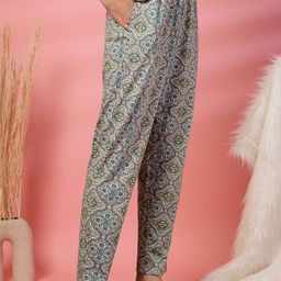 ETC Printed Pure Cotton High-Rise Lounge Pant-image-99