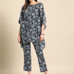 Anouk Women Printed Cotton Tunic with Trousers-21