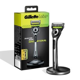 Gillette Labs Razor with 2D Flexdisc & Magnetic Stand - Black & Green-29