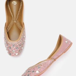House of Pataudi Women Ethnic Embellished Mojaris-image-99