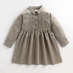 Cherry Crumble Shirt Collar Fit & Flare Dress-image-8
