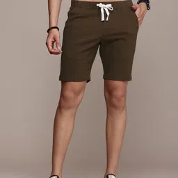 Roadster Men Solid Mid-Rise Shorts-image-86