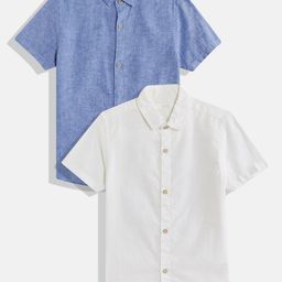 NEXT Boys Pack of 2 Linen Cotton Casual Shirt-picture-34