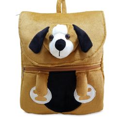 Ultra Kids Brown Dog Plush Face School Bag Soft Toy-29