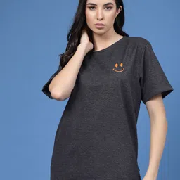 Rigo Printed Drop-Shoulder Sleeves Pure Cotton T-shirt-image-25
