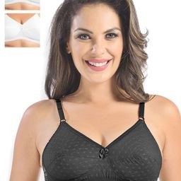 Sonari Pack of 3 Embroidered Full-Coverage Bras-18