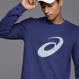 ASICS Brand Logo Printed Sweatshirt-image-51