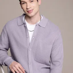 WROGN Self Design Comfort Fit Cardigan-image-18