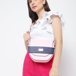 KLEIO Structured Saddle Dual Handle Sling Bag-picture-26