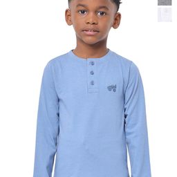 Nuego Boys 3 Henley Neck Bio Finish T-shirt-37