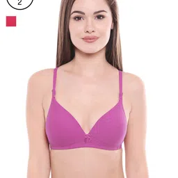 Bodycare Pack of 2 Assorted Lightly Padded T-shirt Bras E6552LOVRA-image-90