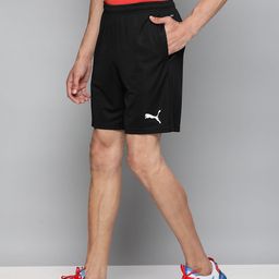 Puma Men Black Solid teamRISE Football Shorts-image-17