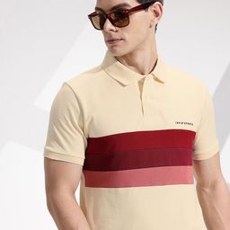 INVICTUS Pure Cotton Striped Polo Collar T-shirt-picture-14
