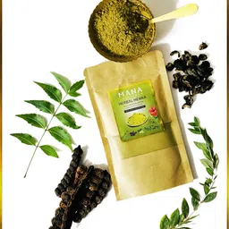 MANA AYURVEDAM Green Herbal Henna Powder 100g-13