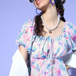 Athena Women Stunning Blue Tie and Dye Bustier Top-image-85