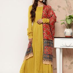 Varanga Button Detail Anarkali Kurta-image-2