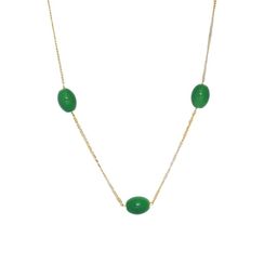 Silvermerc Designs Gold-Plated & Green Handcrafted Chain-picture-8